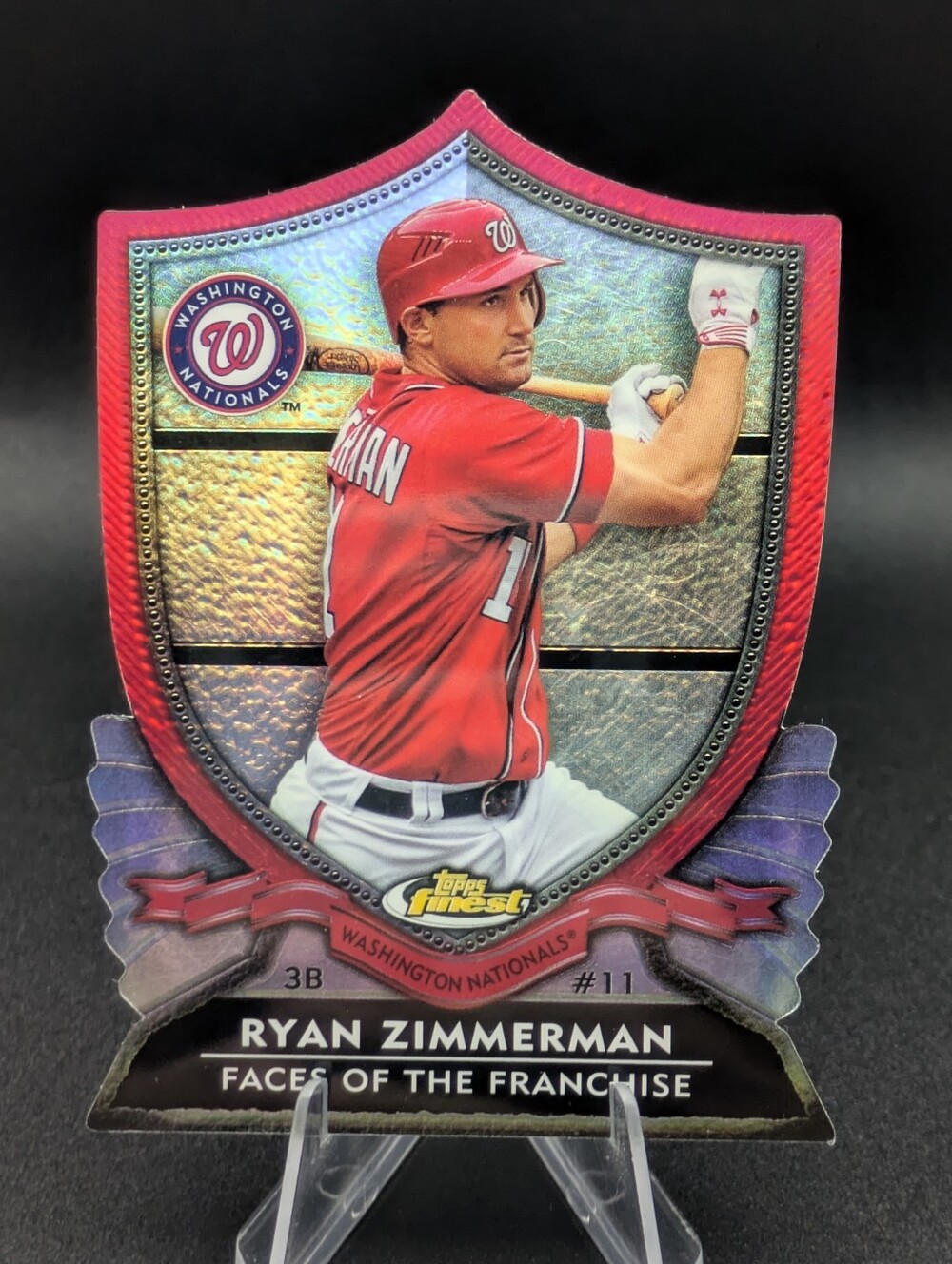 2012 Topps Finest Faces of the Franchise Die-Cut Ryan Zimmerman Nationals #FF-RZ
